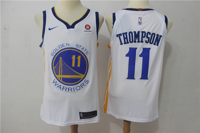 Men Golden State Warriors #11 Thompson Black Game Nike NBA Jerseys1